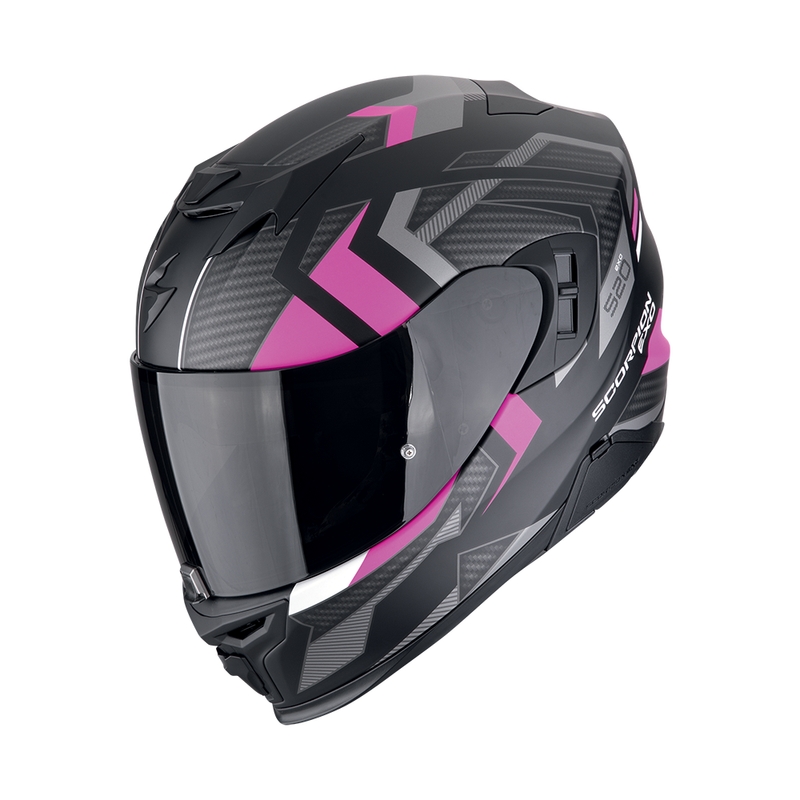 Casco moto integrale Scorpion EXO-520 EVO AIR SENSUS nero opaco-rosa Saldi