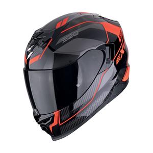 Casco moto integrale Scorpion EXO-520 EVO AIR LENA nero-rosso