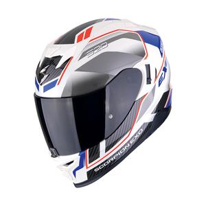 Casco moto integrale Scorpion EXO-520 EVO AIR LENA bianco-blu perla