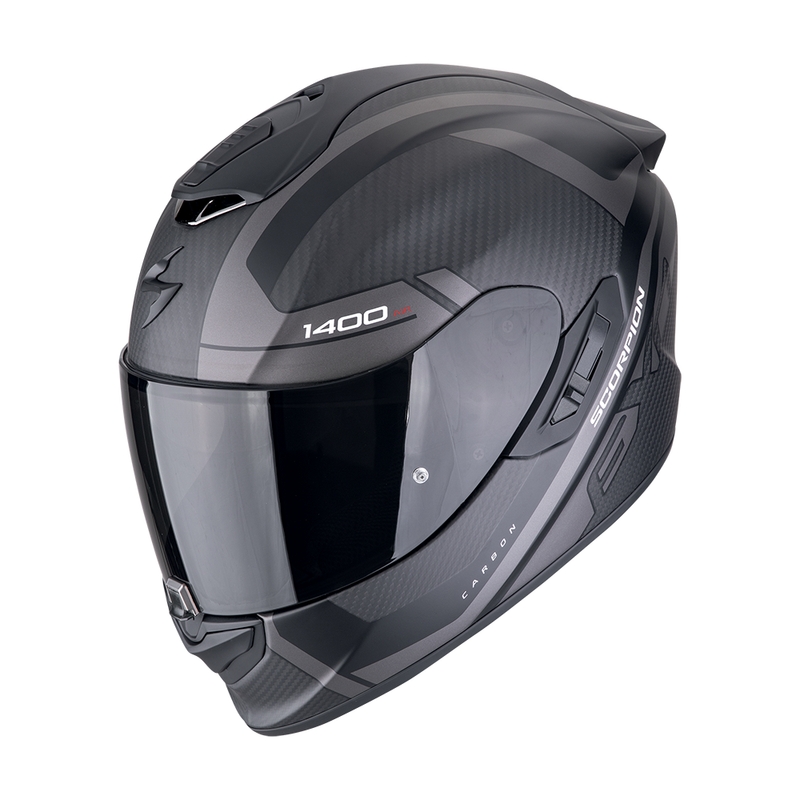 Casco moto integrale Scorpion EXO-1400 EVO II CARBON AIR ENKO nero-argento opaco Saldi