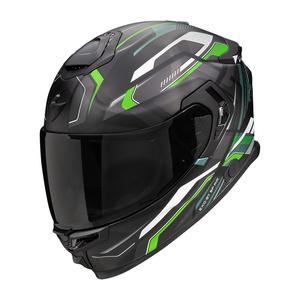 Casco moto integrale Scorpion EXO-GT SP Air Augusta nero-grigio-verde