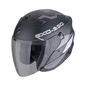 Casco da moto aperto SCORPION EXO-230 BAND nero-argento opaco