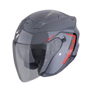 Casco moto aperto SCORPION EXO-230 CIT-E grigio-rosso