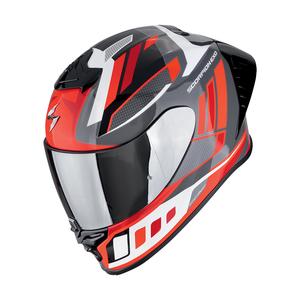 Casco moto integrale Scorpion EXO-R1 EVO II AIR VITAL grigio-bianco-rosso