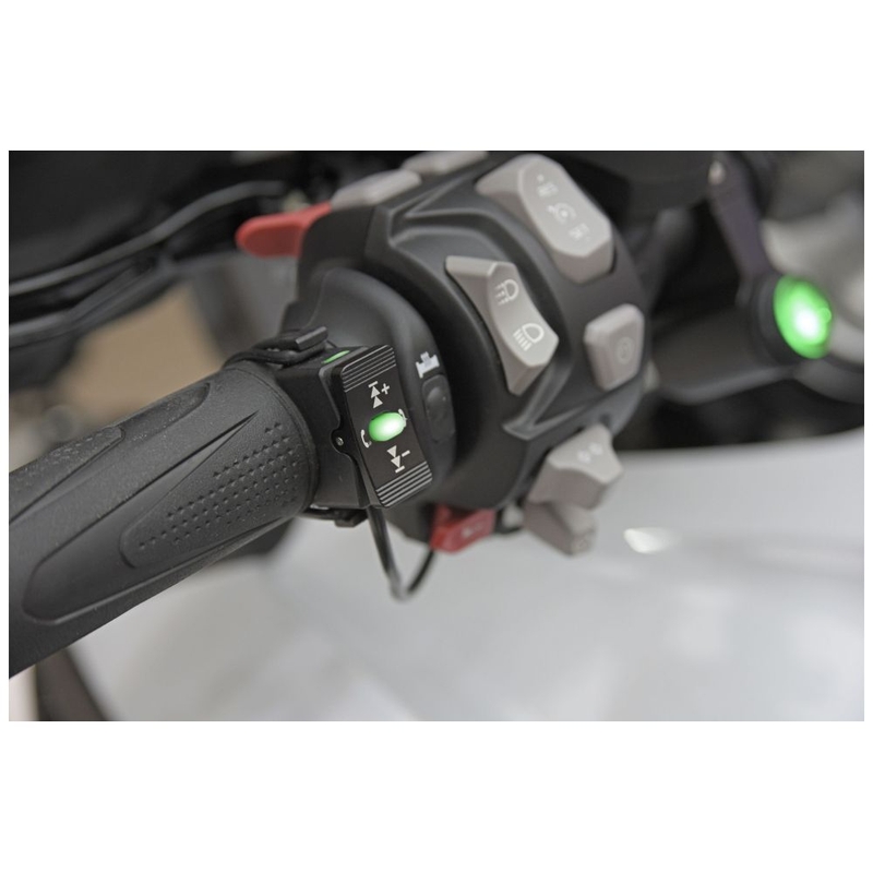 Controllo wireless dello smartphone sul manubrio della moto Interphone nero