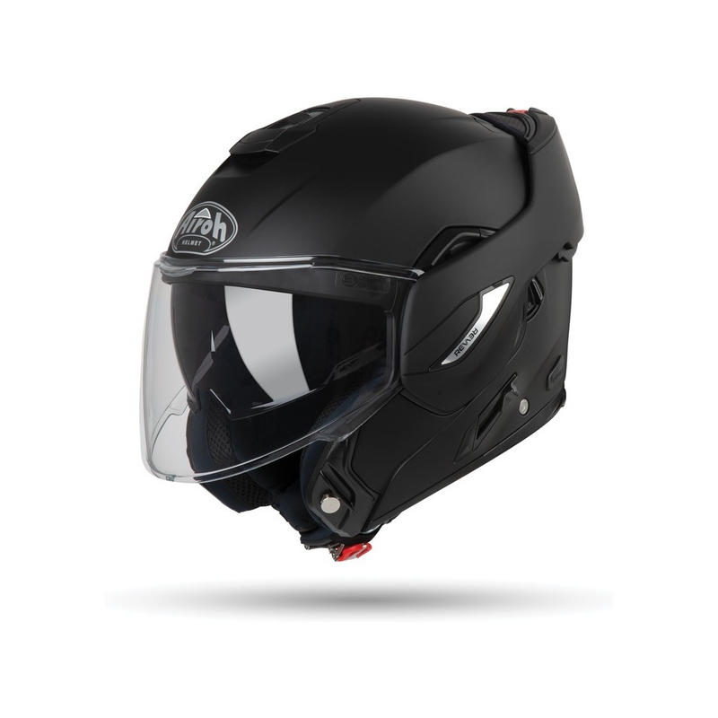 Casco moto modulare Airoh REV 19 Colore nero opaco