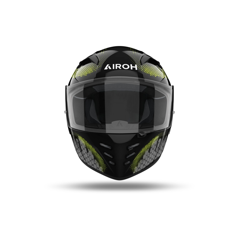 Casco moto integrale Airoh CONNOR Gamer nero-grigio-giallo fluo