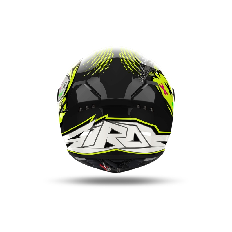 Casco moto integrale Airoh CONNOR Gamer nero-grigio-giallo fluo