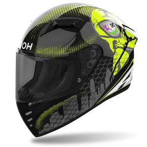 Casco moto integrale Airoh CONNOR Gamer nero-grigio-giallo fluo
