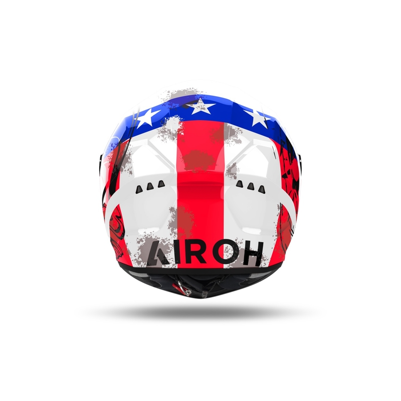 Casco moto integrato Airoh CONNOR Nation bianco-rosso-blu
