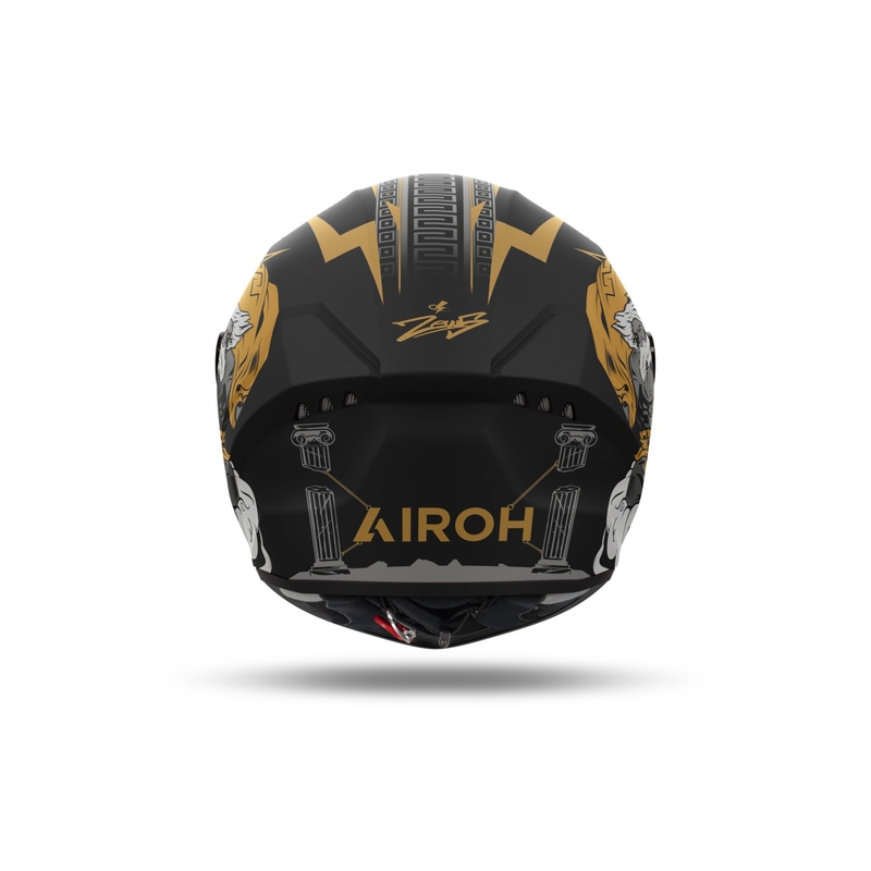 Casco moto integrale Airoh CONNOR Zeus nero-oro opaco