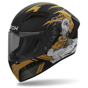 Casco moto integrale Airoh CONNOR Zeus nero-oro opaco