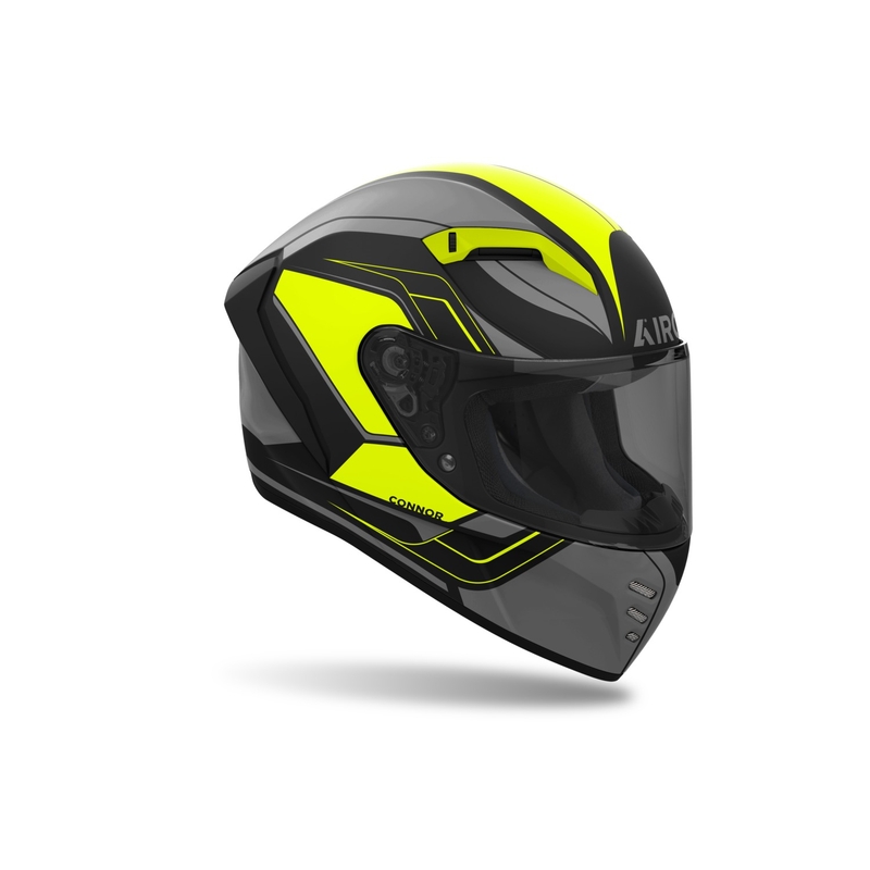Casco moto integrale Airoh CONNOR Dunk giallo opaco