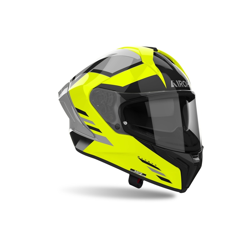 Casco moto integrale Airoh MATRYX Thron giallo