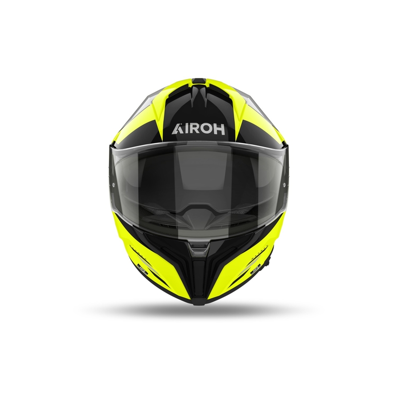 Casco moto integrale Airoh MATRYX Thron giallo