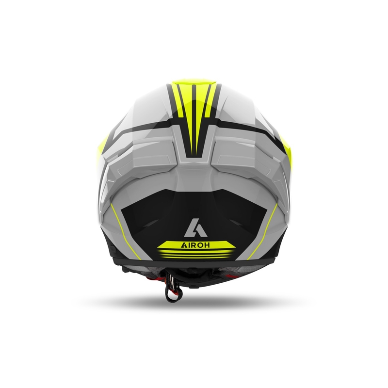 Casco moto integrale Airoh MATRYX Thron giallo