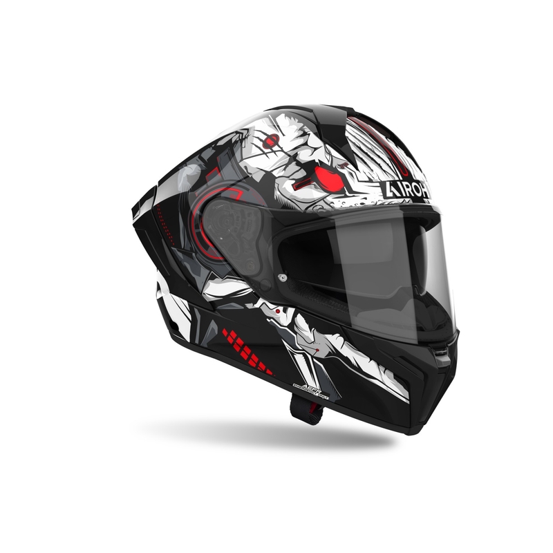 Casco moto integrale Airoh MATRYX Nytro bianco e nero lucido
