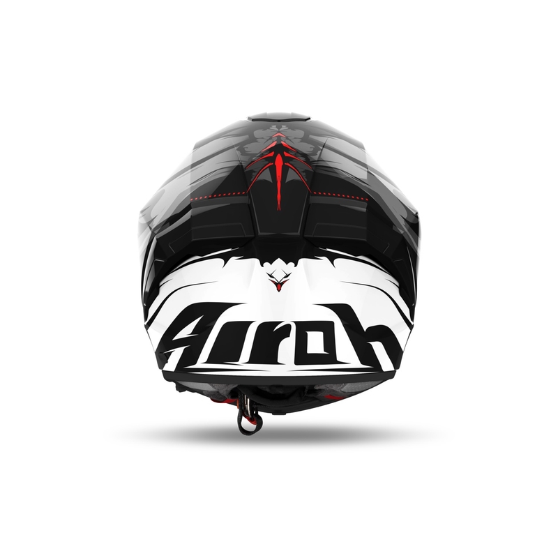 Casco moto integrale Airoh MATRYX Nytro bianco e nero lucido