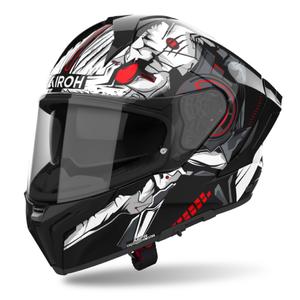 Casco moto integrale Airoh MATRYX Nytro bianco e nero lucido