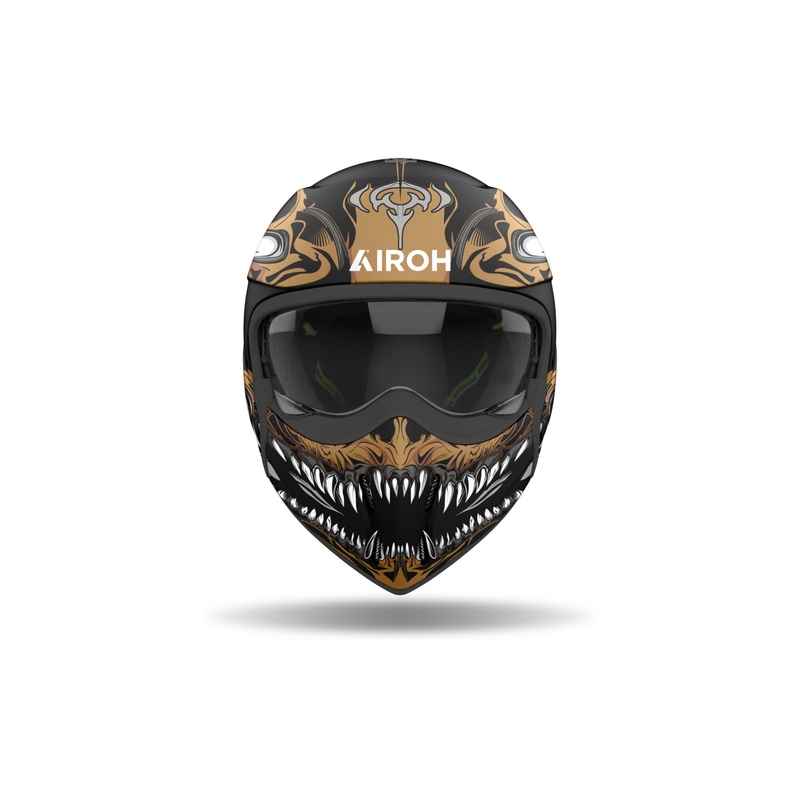 Casco moto modulare Airoh J110 Oni nero opaco
