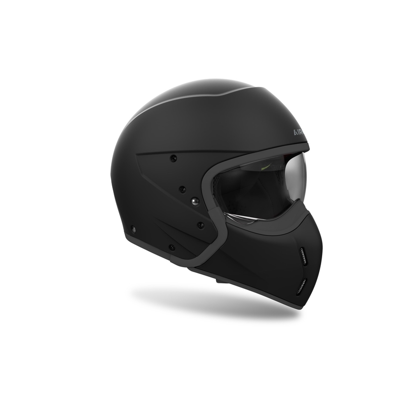 Casco moto modulare Airoh J110 Colore nero opaco