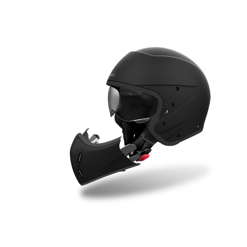 Casco moto modulare Airoh J110 Colore nero opaco