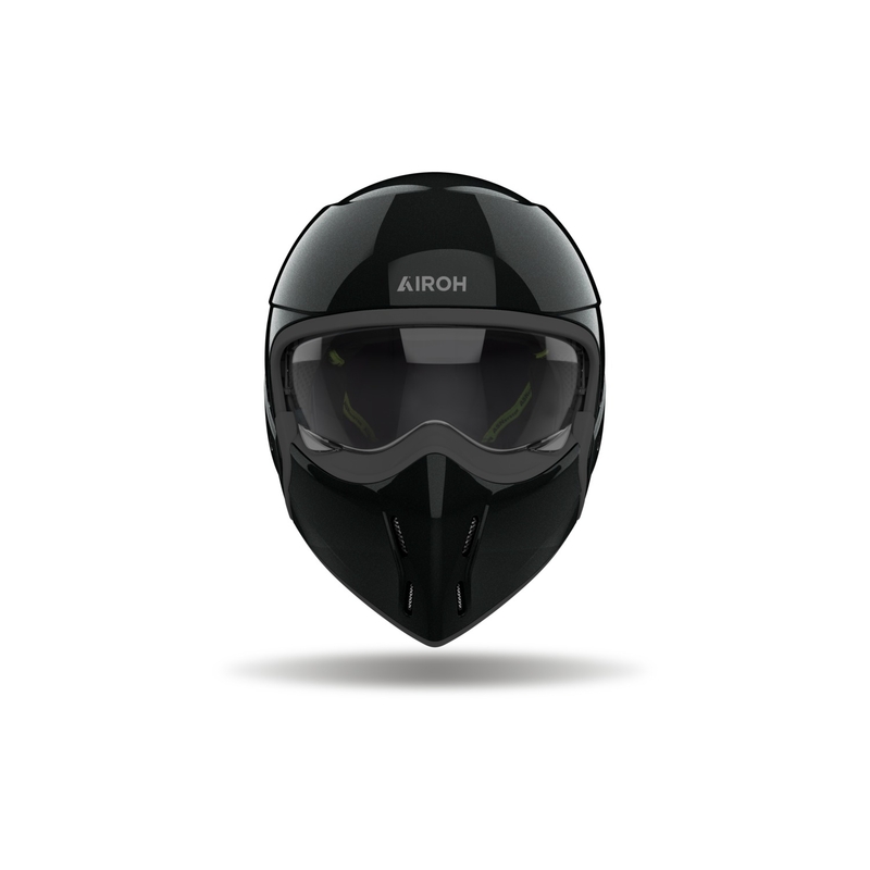 Casco moto modulare Airoh J110 Colore nero lucido