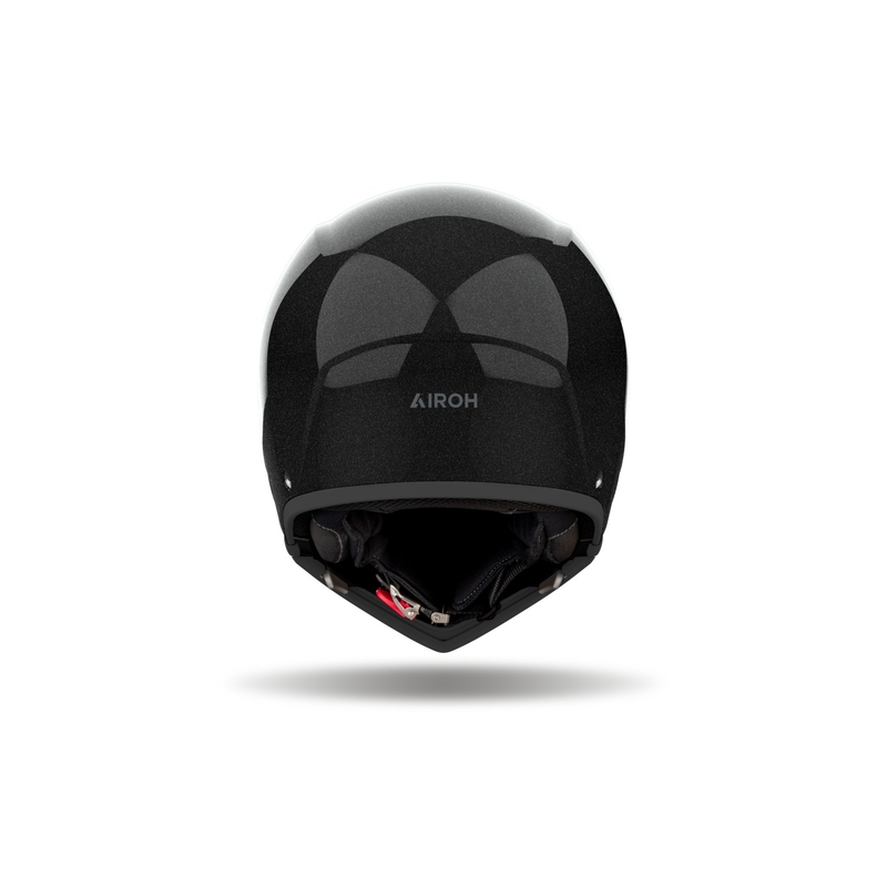 Casco moto modulare Airoh J110 Colore nero lucido
