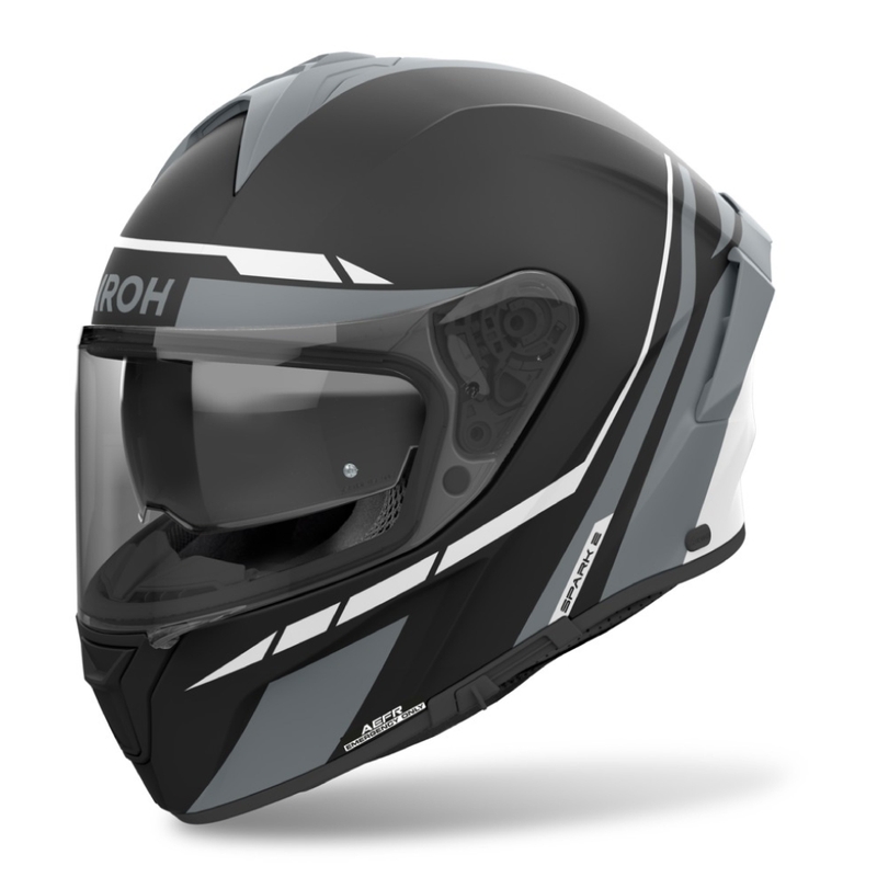 Casco moto integrale Airoh SPARK 2 Spinner grigio opaco