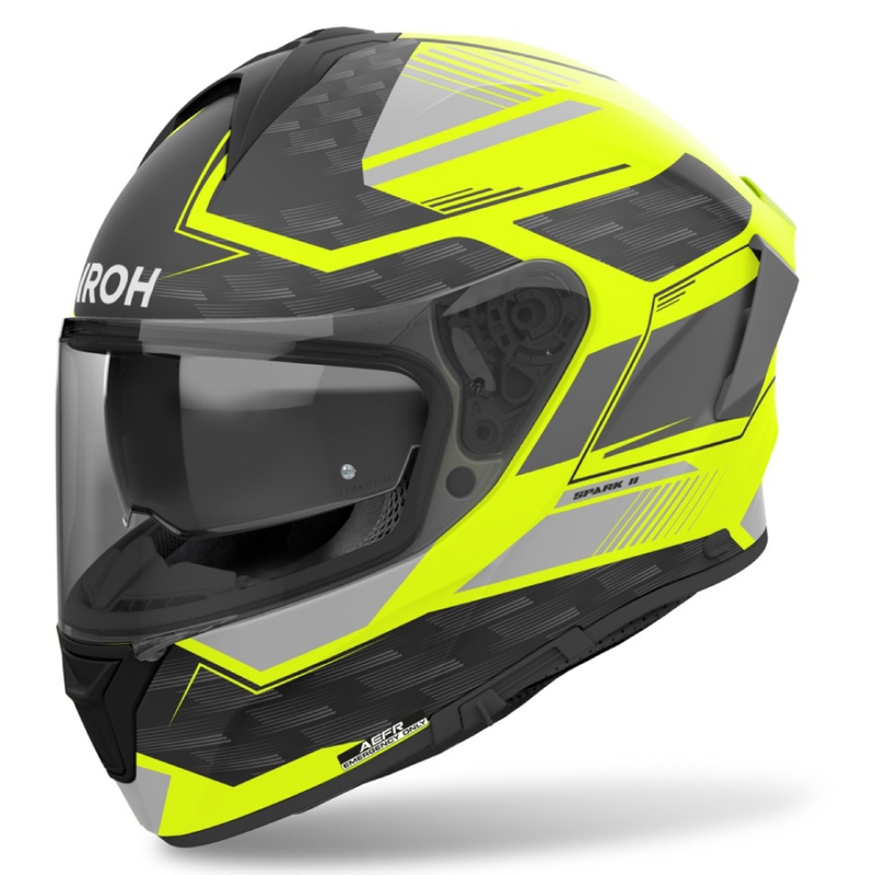 Casco moto integrale Airoh SPARK 2 Zenith giallo opaco