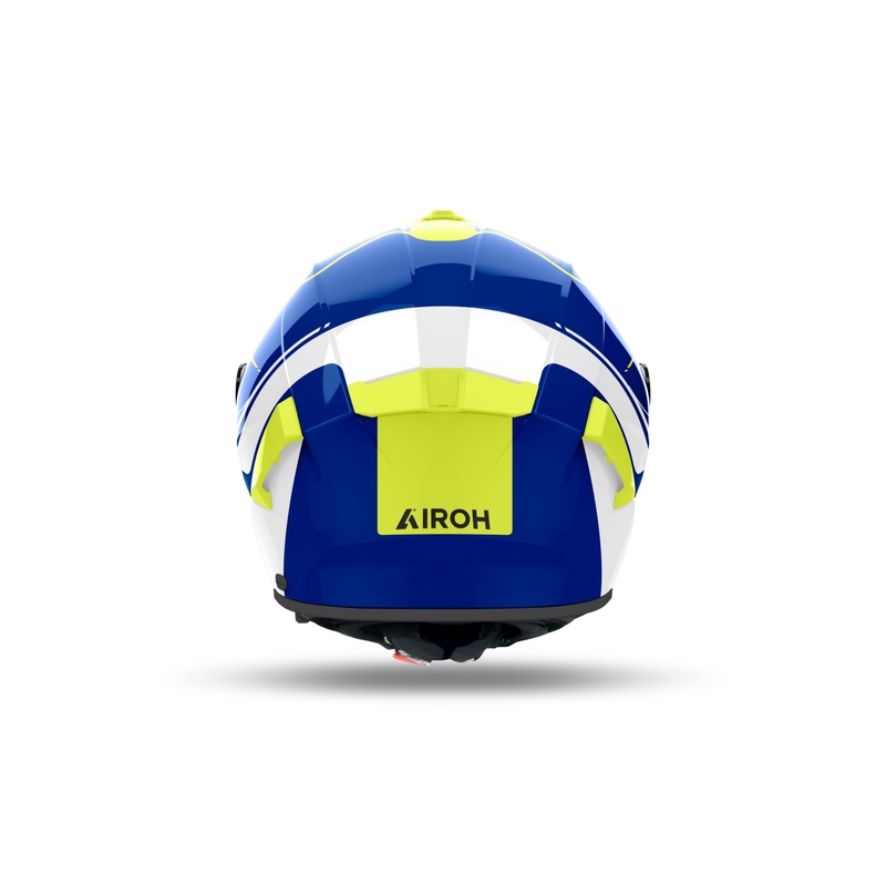 Casco moto integrale Airoh SPARK 2 Chrono blu-giallo lucido