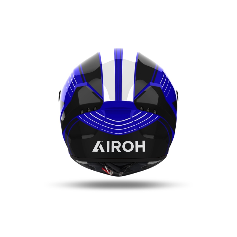 Casco moto integrale Airoh CONNOR Achieve blu lucido