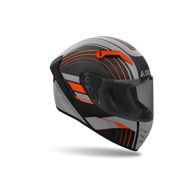 Casco moto integrale Airoh CONNOR Achieve arancio opaco