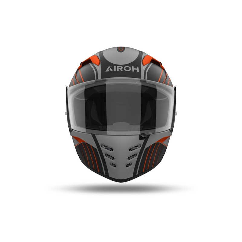 Casco moto integrale Airoh CONNOR Achieve arancio opaco
