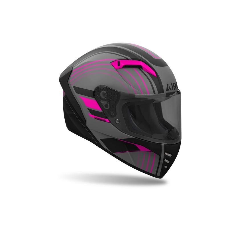 Casco moto integrale Airoh CONNOR Achieve rosa opaco