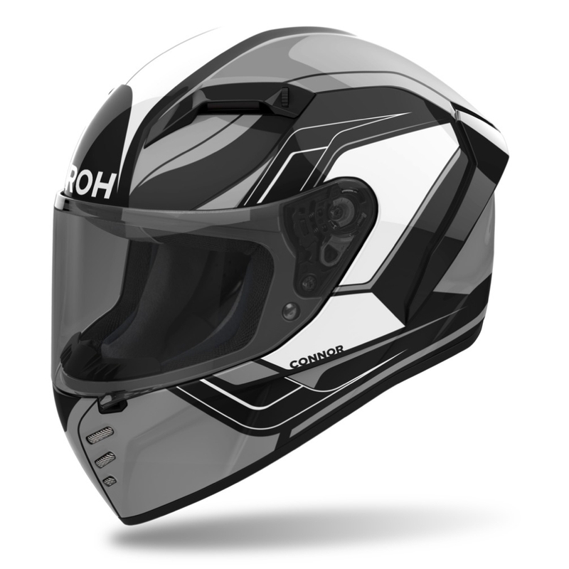 Casco moto integrale Airoh CONNOR Dunk nero lucido