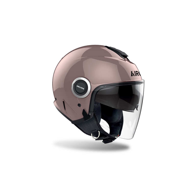Casco moto aperto Airoh HELYOS Colore rosa metallizzato