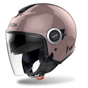 Casco moto aperto Airoh HELYOS Colore rosa metallizzato