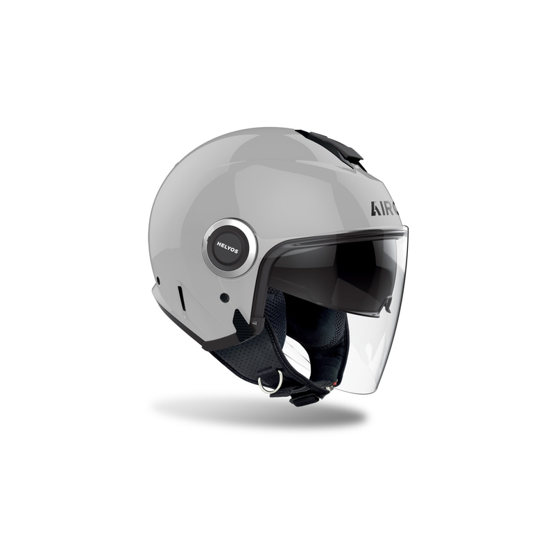 Casco moto aperto Airoh HELYOS Colore grigio lucido