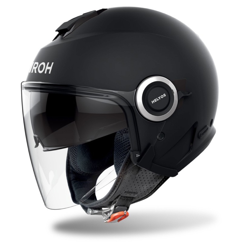 Casco moto aperto Airoh HELYOS Colore Nero Opaco