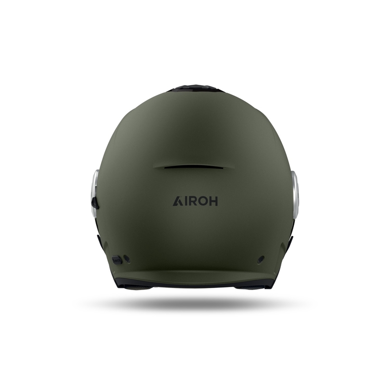 Casco moto aperto Airoh HELYOS Colore verde opaco