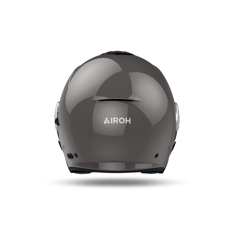 Casco moto aperto Airoh HELYOS Colore grigio scuro lucido