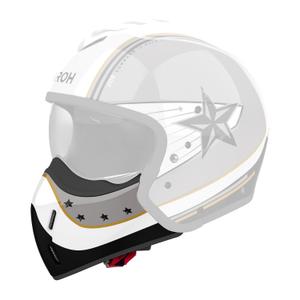 Protezione mento per caschi Airoh J110 Command oro lucido