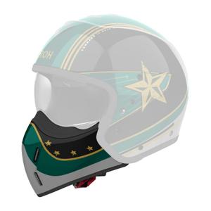 Protezione mento per caschi Airoh J110 Command verde lucido