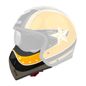 Protezione mento per caschi Airoh J110 Command giallo lucido