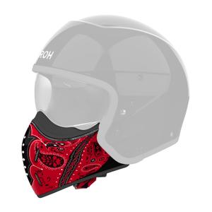 Protezione mento per caschi Airoh J110 Paesly rosso lucido