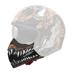Protezione mento per casco Airoh J110 Oni nero lucido