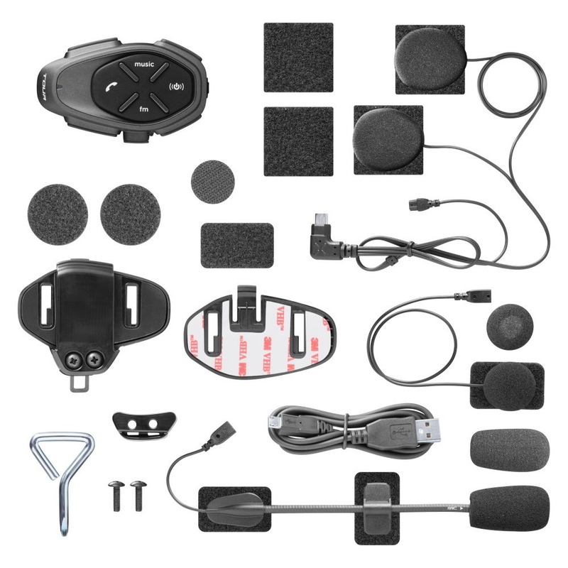 Interfono vivavoce Bluetooth CellularLine TOUR HD Twin Pack 2 pezzi