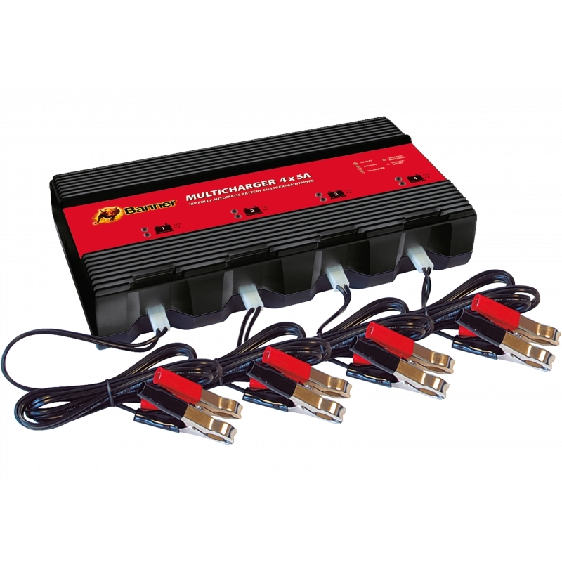 Caricabatterie Banner Multicharger 4x5A per batterie a 12V