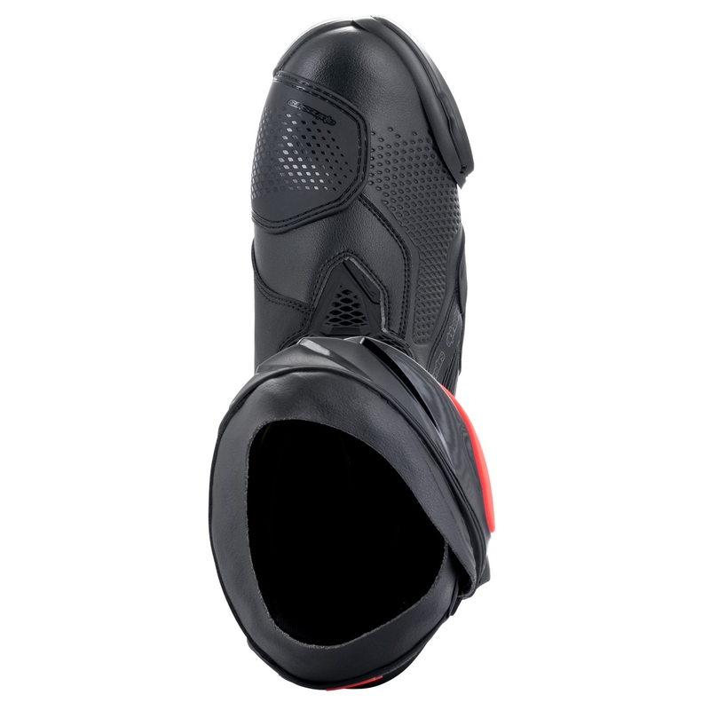 Stivali da moto Alpinestars Supertech R nero-bianco-rosso-fluo-giallo